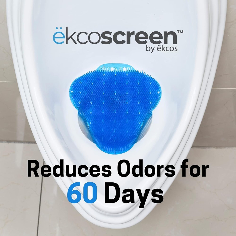 60-Day Anti-Splash Urinal Screen with Deodorizer - Fresh Scent, 12-Pack