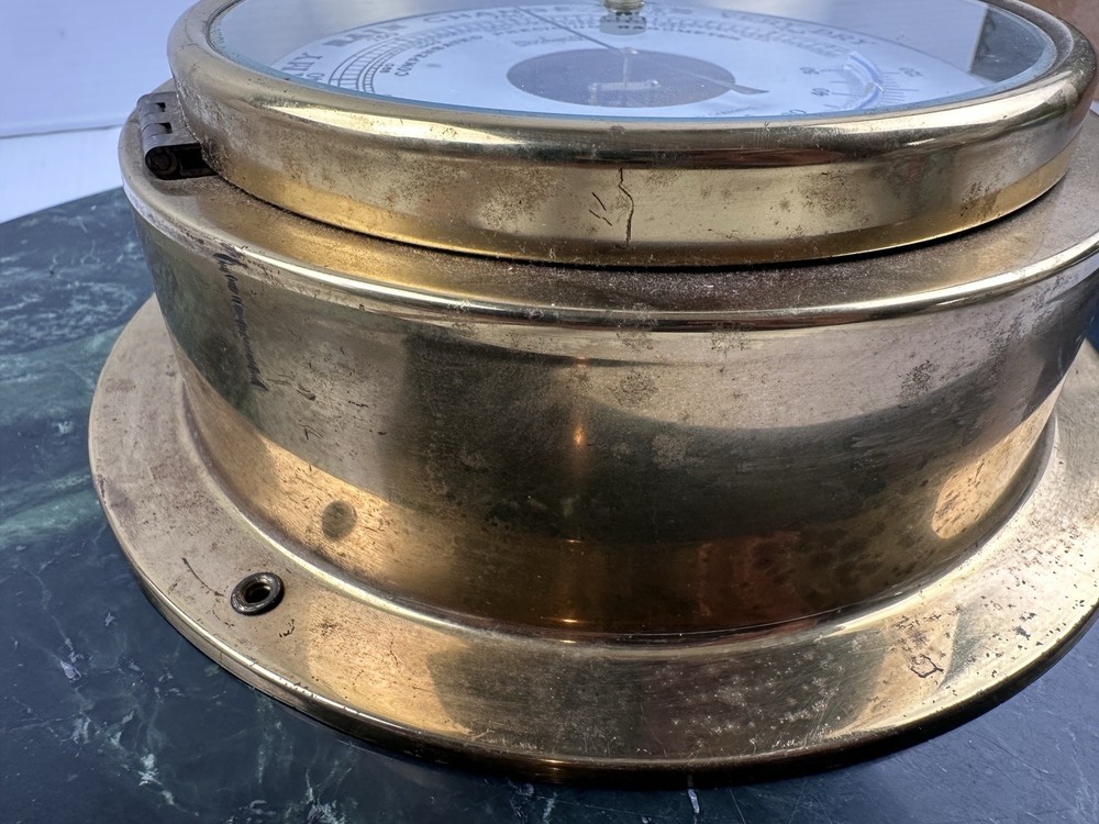 STOCKBURGER COMPENSATED PRECISION BRASS BAROMETER MADE IN GERMANY - UNTESTED