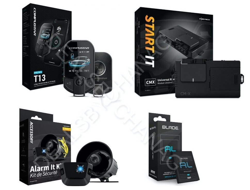 Compustar Pro T13 Remote Start Security System + Controller Kit, Alarm, BLADE-AL