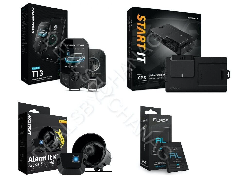 Compustar Pro T13 Remote Start Security System + Controller Kit, Alarm, BLADE-AL