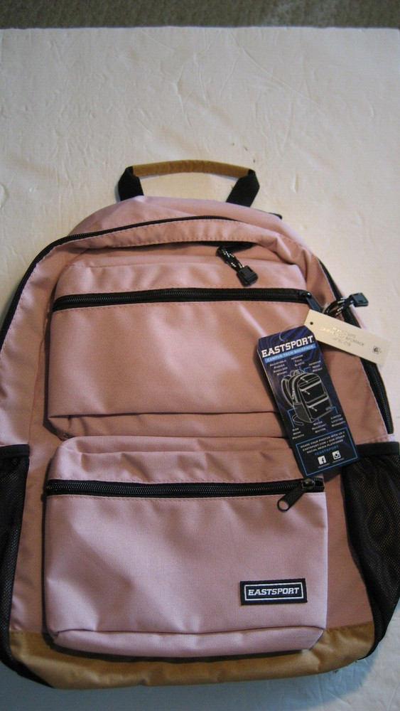 Eastsport Unisex Campus Tech Backpack Crystal Blush NEW w/tags