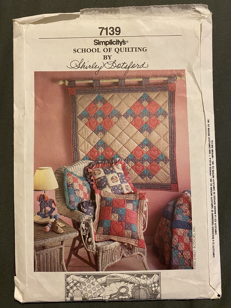 Quilting & pillow patterns lot of 3