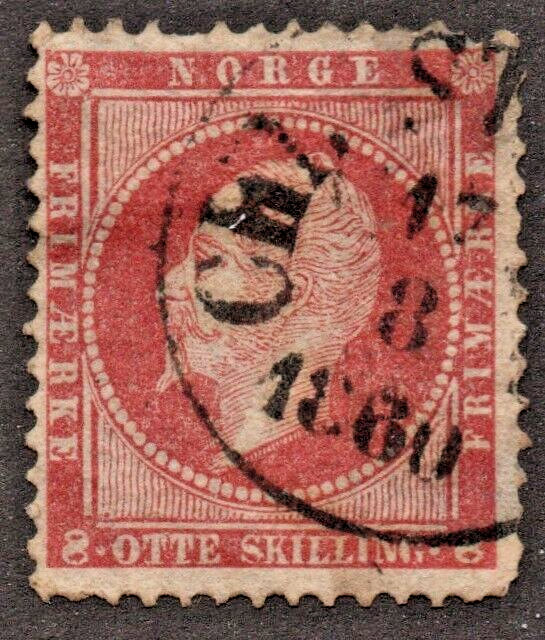 Norway (1856) - Scott # 5, Used