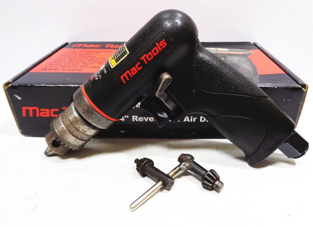 MAC Tools ADC1400 1/4" Drive Reversible Composite Keyed-Chuck Air Drill - Used