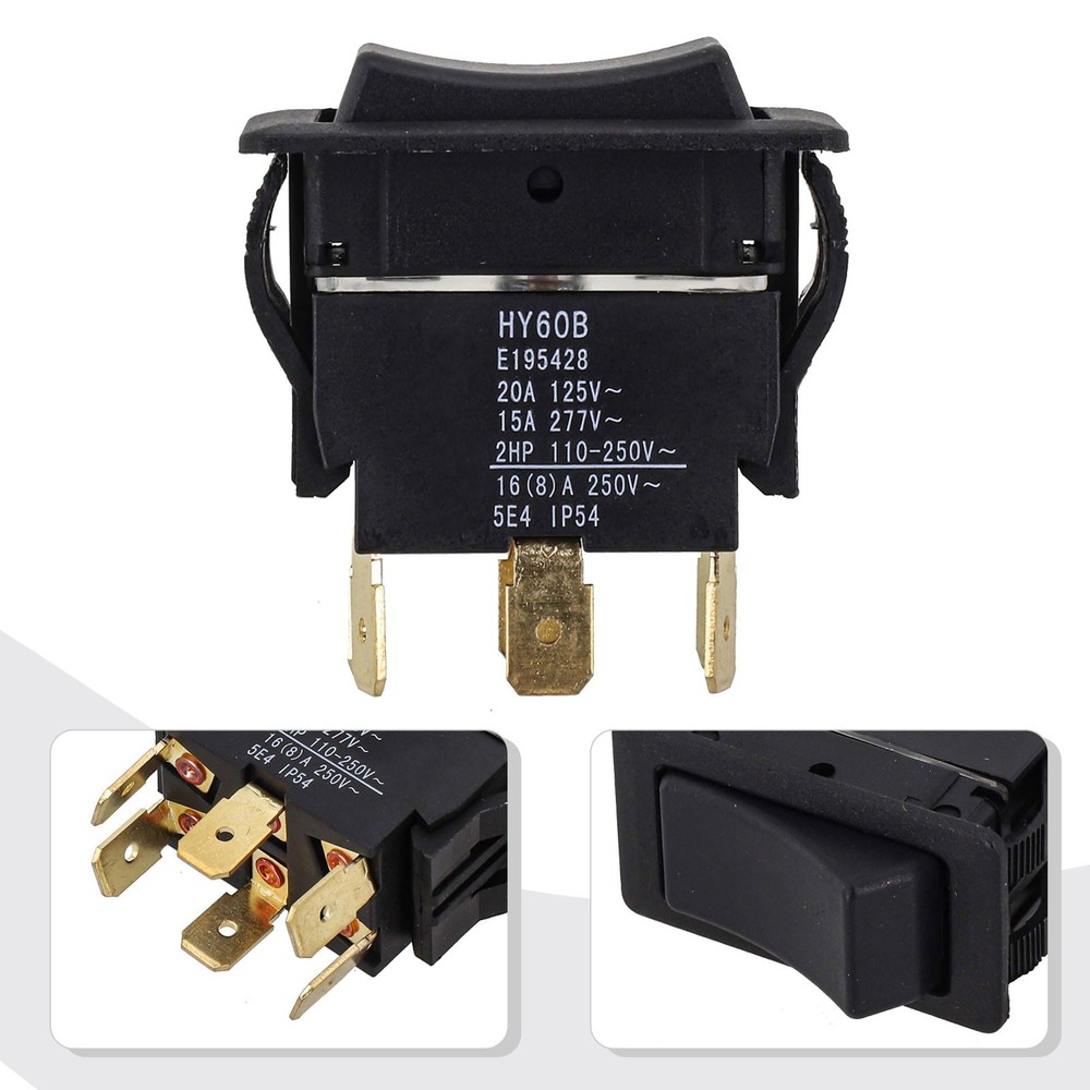 HY60B Robust Rocker Switch Designed to Handle Strong Power Loads Efficiently