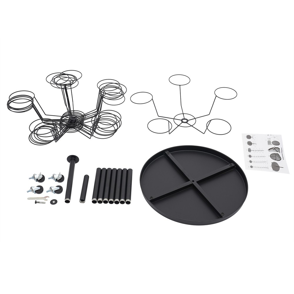 Hat Rack, Freestanding Hat Display Stand, 8-tier Hat Holders