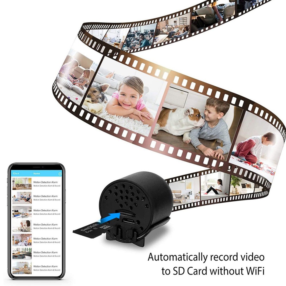 Mini Camera Security Wireless Wifi HD1080P Motion Detect Night Vision Cam