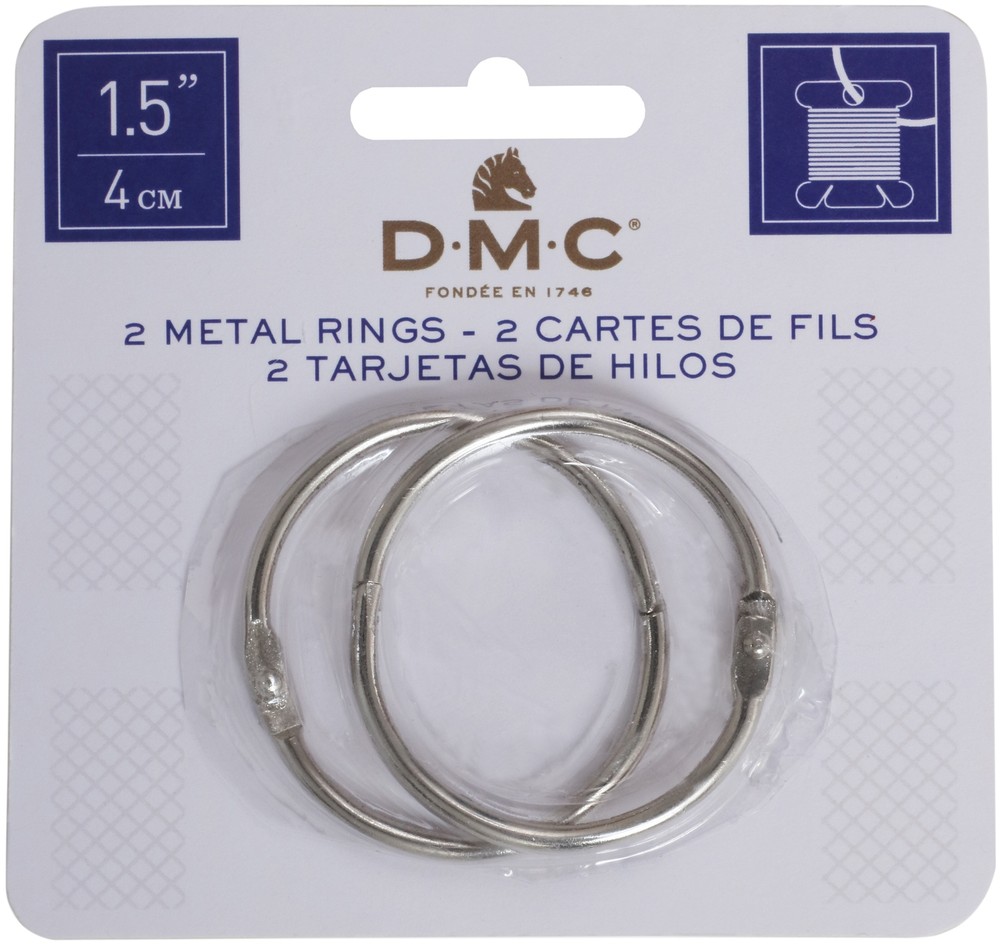 DMC 6109 Metal Rings 1.5"-2/Pkg