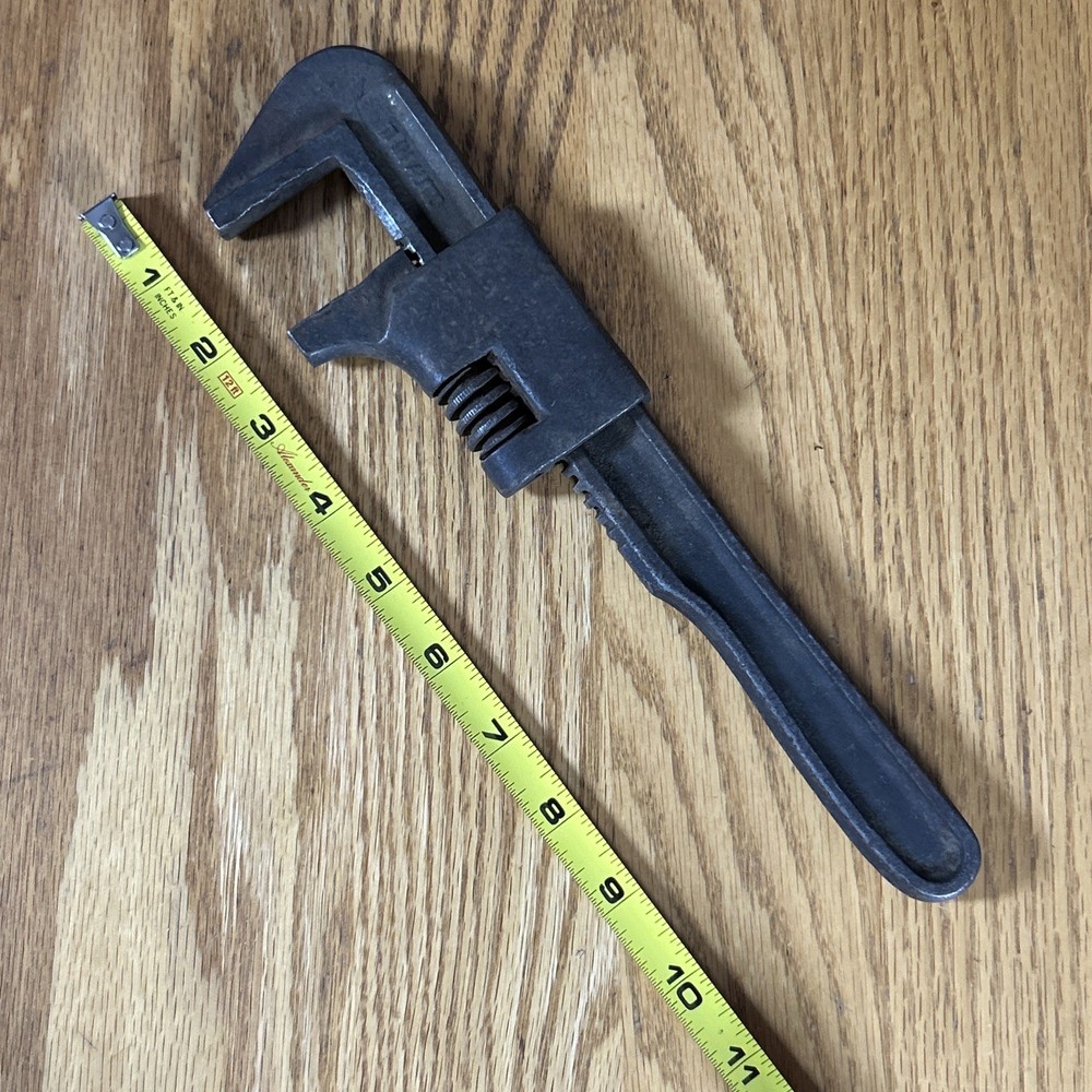 Antique 11" Drop Forged Monkey Wrench Original