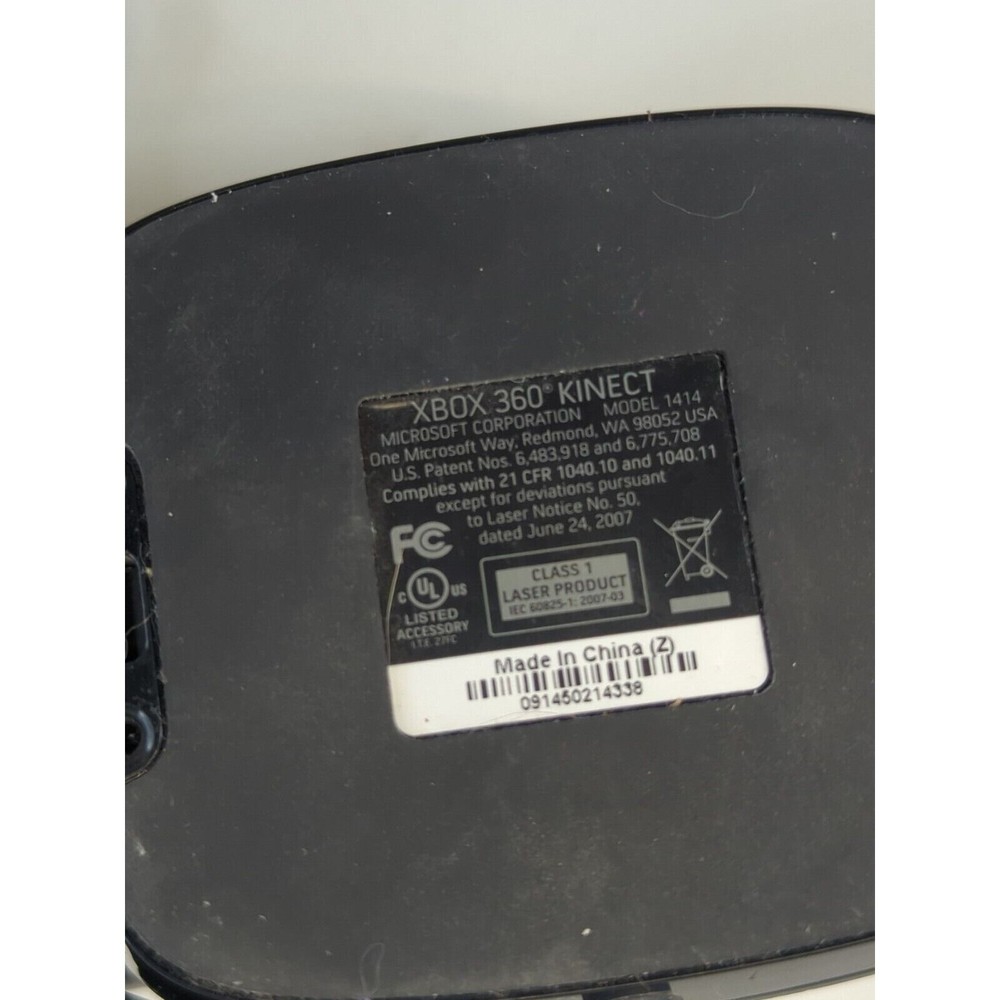 Microsoft Xbox 360 Kinect Sensor Model 1414 Camera Bar Tested