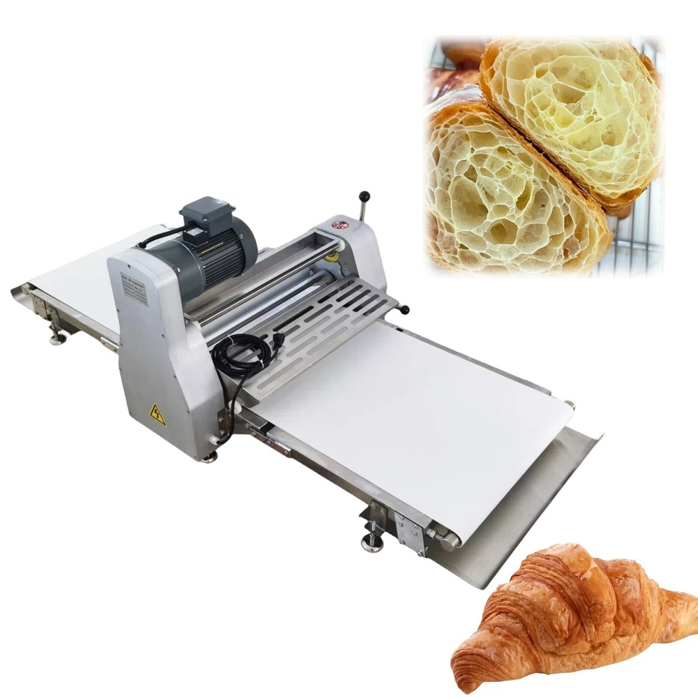 Croissant Pastry Machine Dough Press Sheeter Commercial Folding Pastry Machine