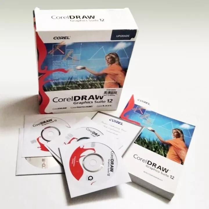 CorelDraw Graphics Suite 12 (German + free additional multilingual CD) + Serial
