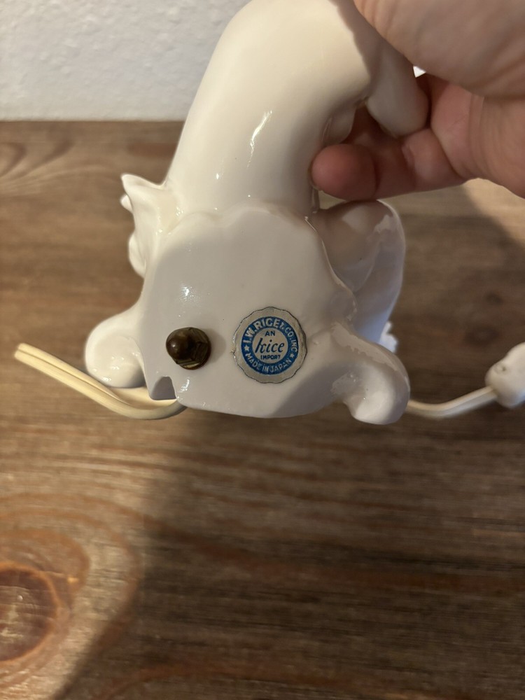 VINTAGE CHERUB NIGHT LIGHT TESTED WORKING NO CRACKS