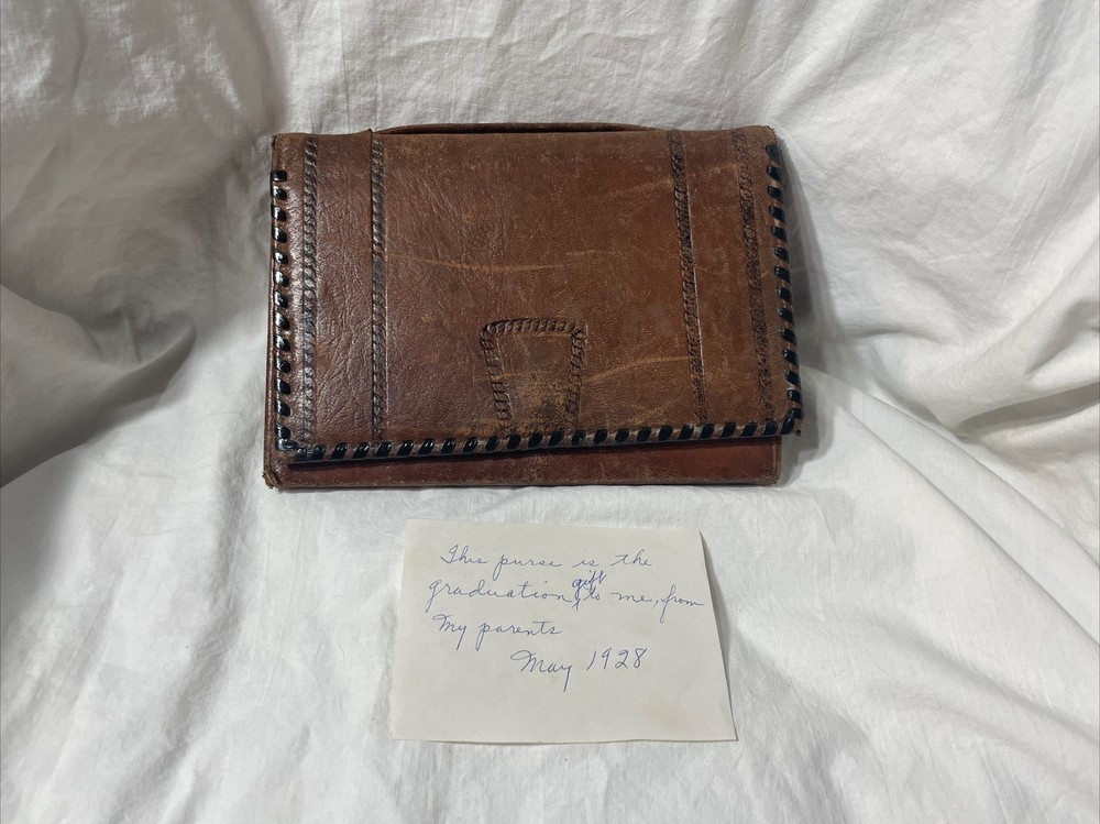 Vintage Leather Purse 1928