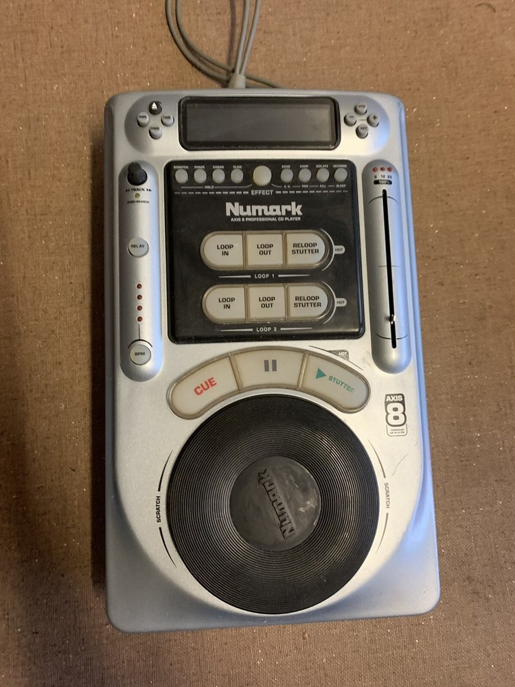 NUMARK AXIS 8 PROFESSIONAL TABLETOP PREMIUM CD PLAYER UNTESTED!