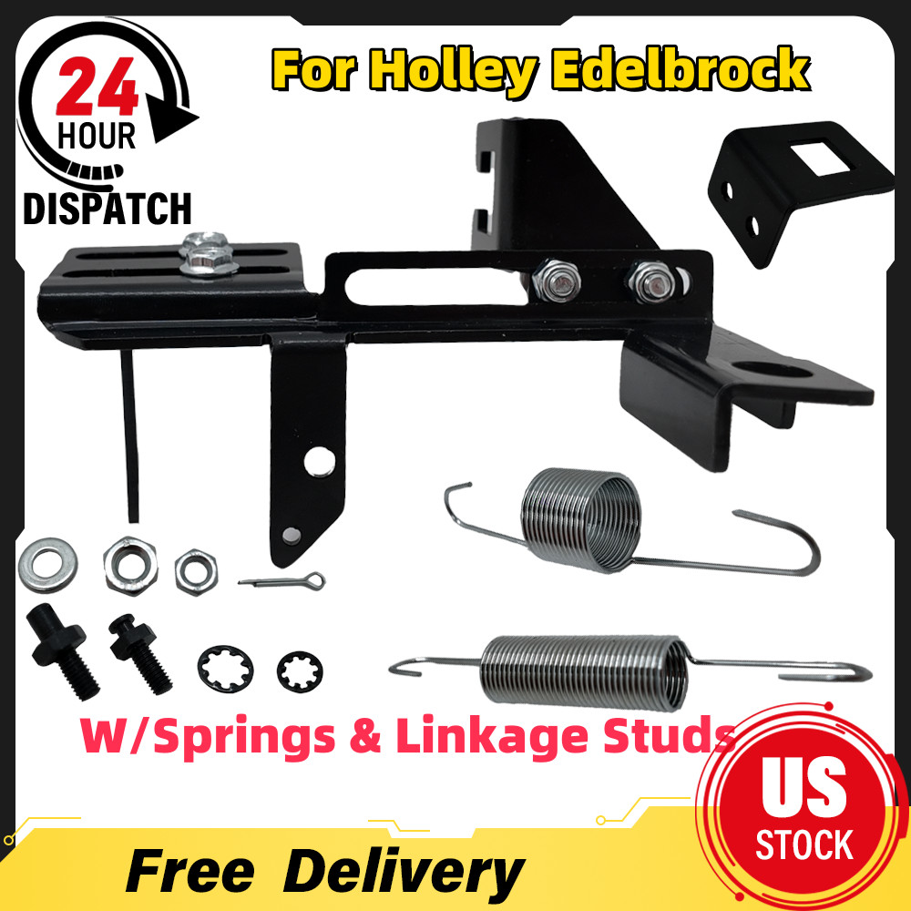 Throttle&Kickdown Cable Bracket Kit w/Springs&Linkage Studs For Holley Edelbrock