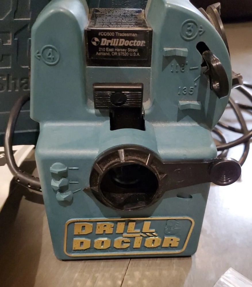 Drill Doctor DD 500SP Professional Drill Bit Sharpener In Case