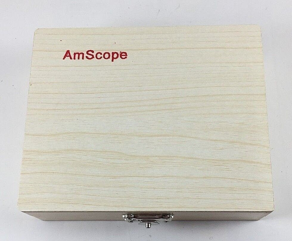 AmScope 25 Prepared Biology Microscope Slides