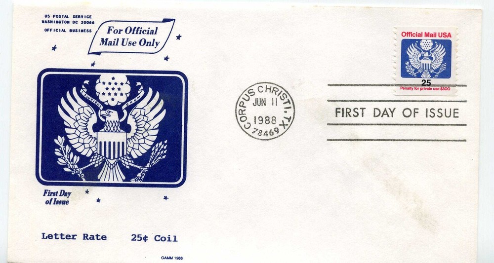O141 25 cent Official GAMM FDC