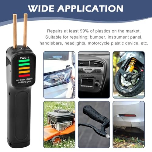 Cordless Plastic Welder, Portable Plastic Welding Kit USB-C Charging, Balck