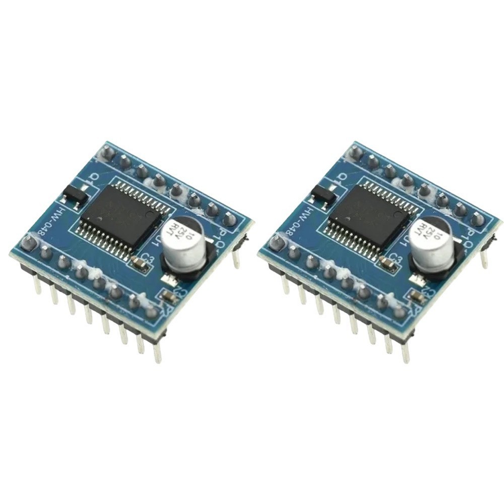2pcs TB6612FNG Blue PCB Motor Driver Boards Pre-Wired with Pin Headers