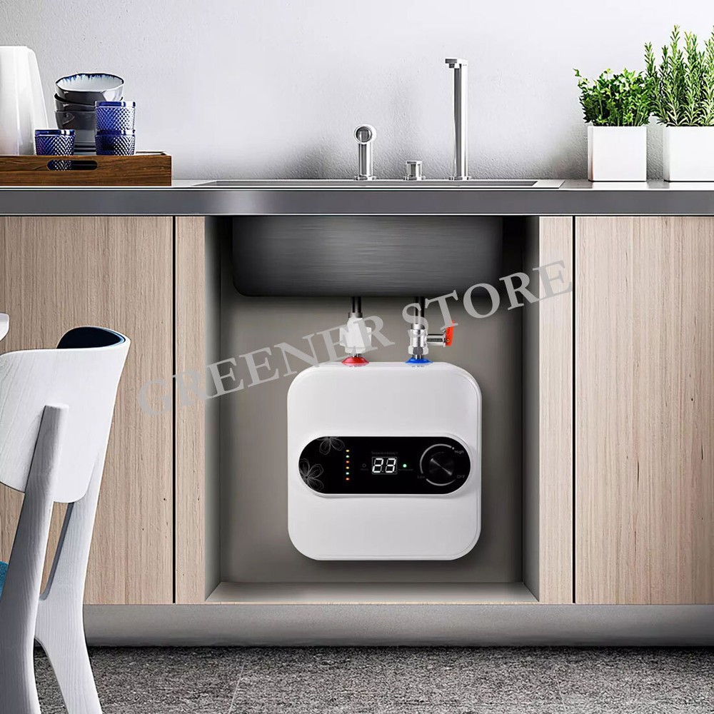 1.5KW Electric Instant Hot Water Heater Under Sink Small Water Tank Kitchen 10L
