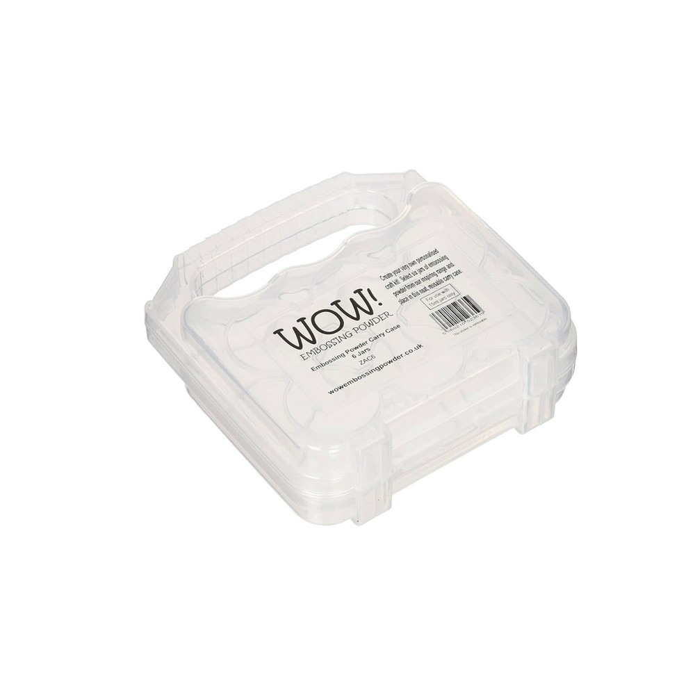 WOW! Embossing Powder Storage Case w/Handle (Empty) Holds 6 Jars