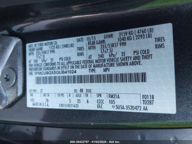 Used A/C Selector Switch fits: 2016 Ford Escape Front automatic temperature cont