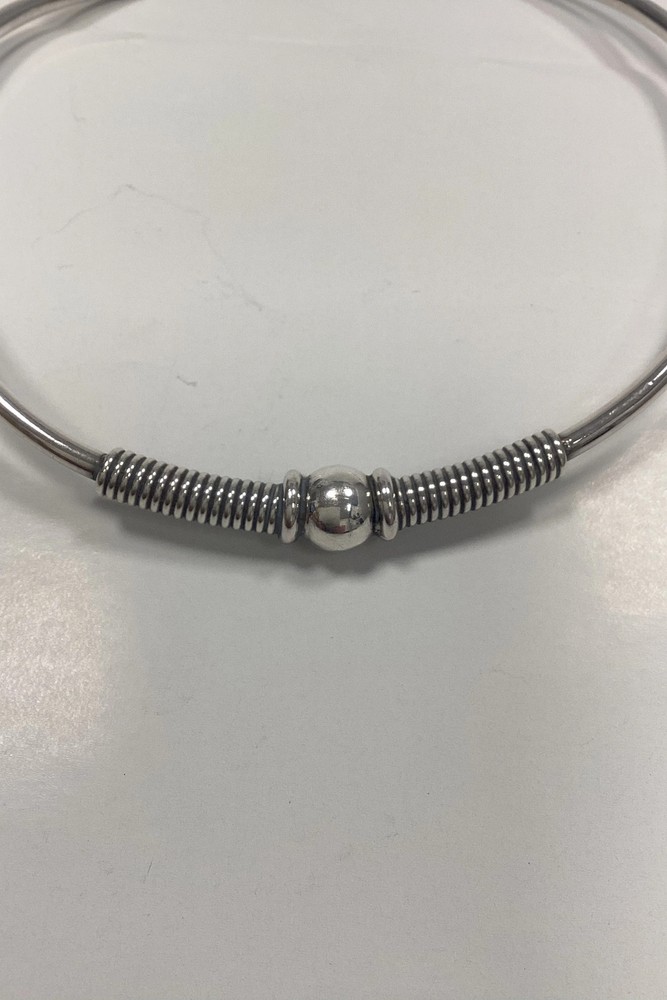 Modern Open Neck Ring in Sterling Silver