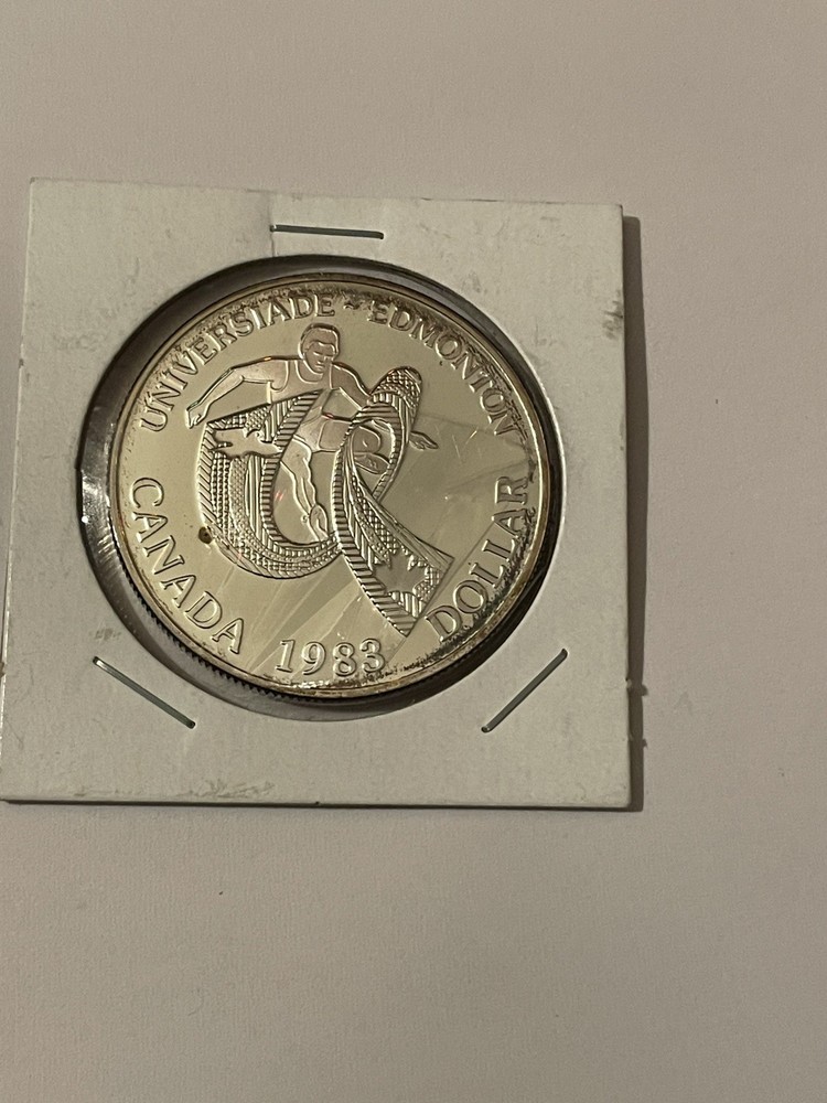 CANADA 1 dollar 1983 SILVER PROOF "EDMONTON"