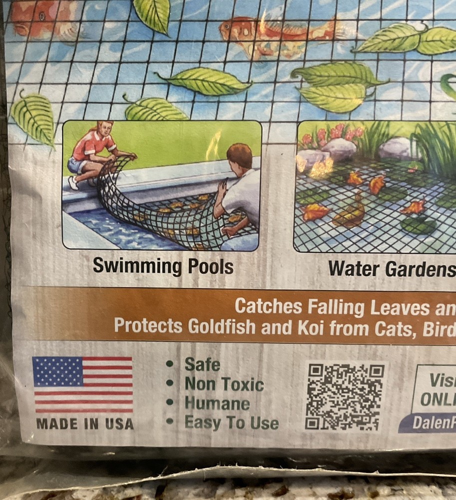 Pond And Pool Netting 14 Ft X 14 Ft