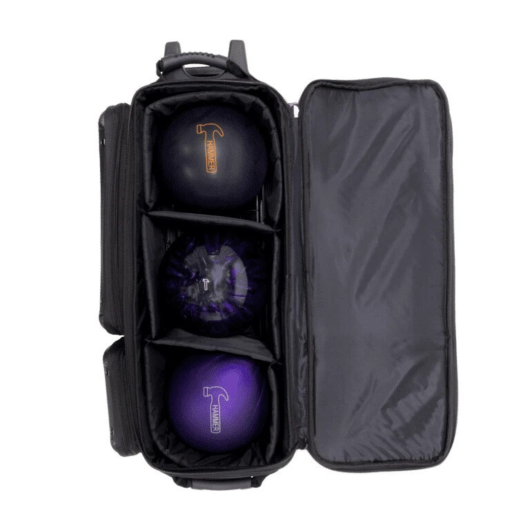 Hammer Carbon Shield Blue 3 Ball Triple Roller Bowling Bag