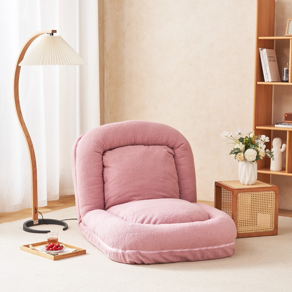 Triple Fold Down Sofa Bed,PINK