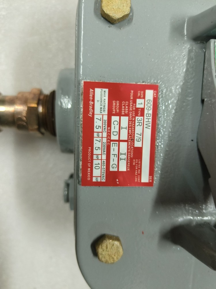 Allen-Bradley 609-BHW MANUAL STARTER