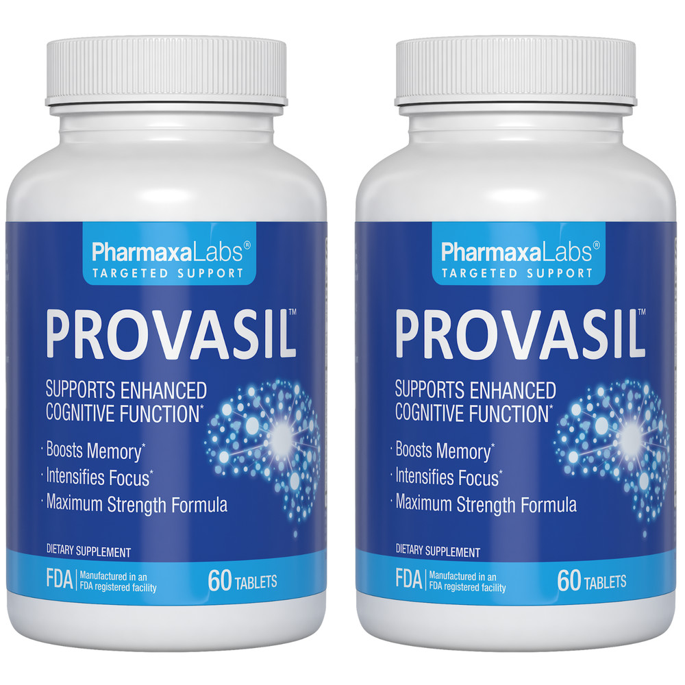 Provasil 2-Pack: Boost Memory & Focus - Natural Cognitive Enhancement 60 Tablets
