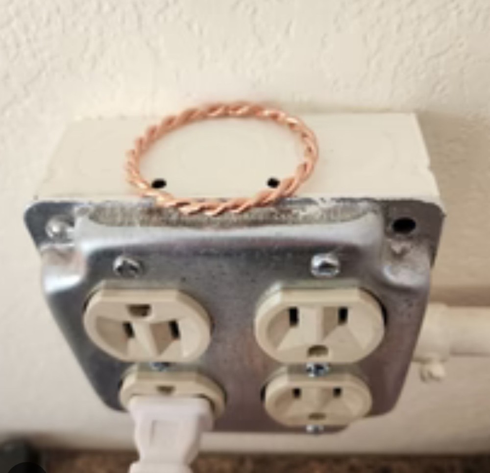 Solid Copper Tensor Ring with - EMF Protection, Meditation, Healing & Pain