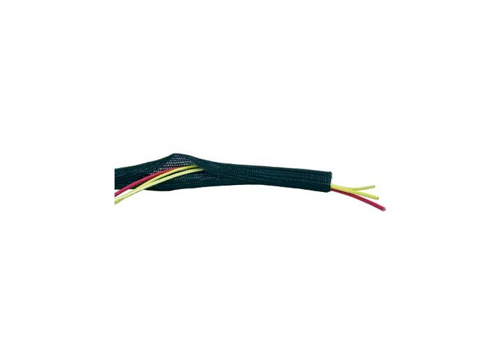 Big End Performance 1In X 8Ft Black Braided Flex Wire Wrap
