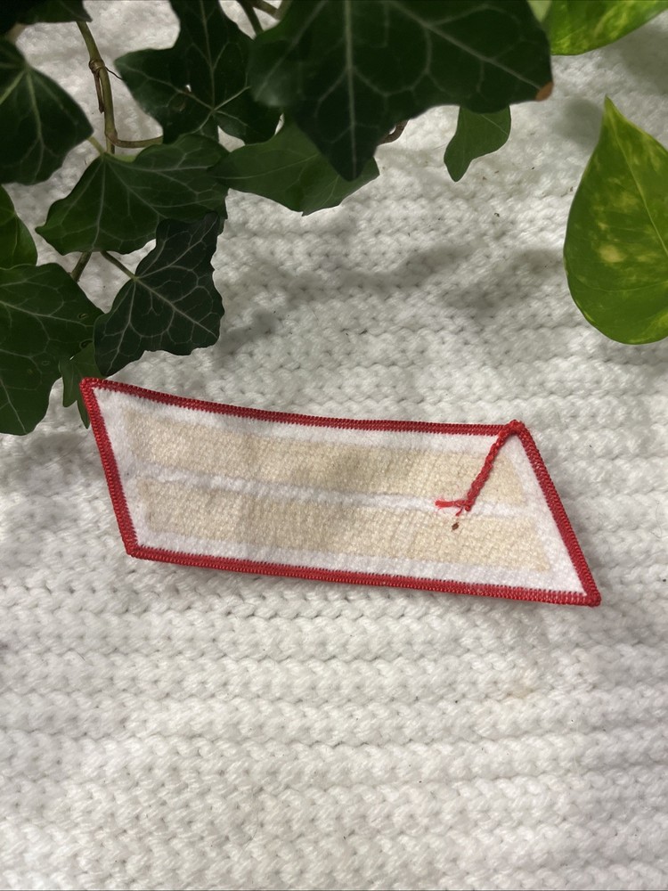 USMC 1 Bar Gold Red Hash Marks Service Stripes Sleeve Patch