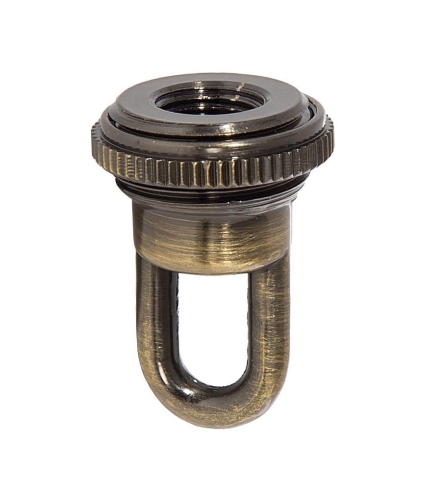 B&P Lamp Solid Cast Brass Screw Collar Loops, 1/4IP