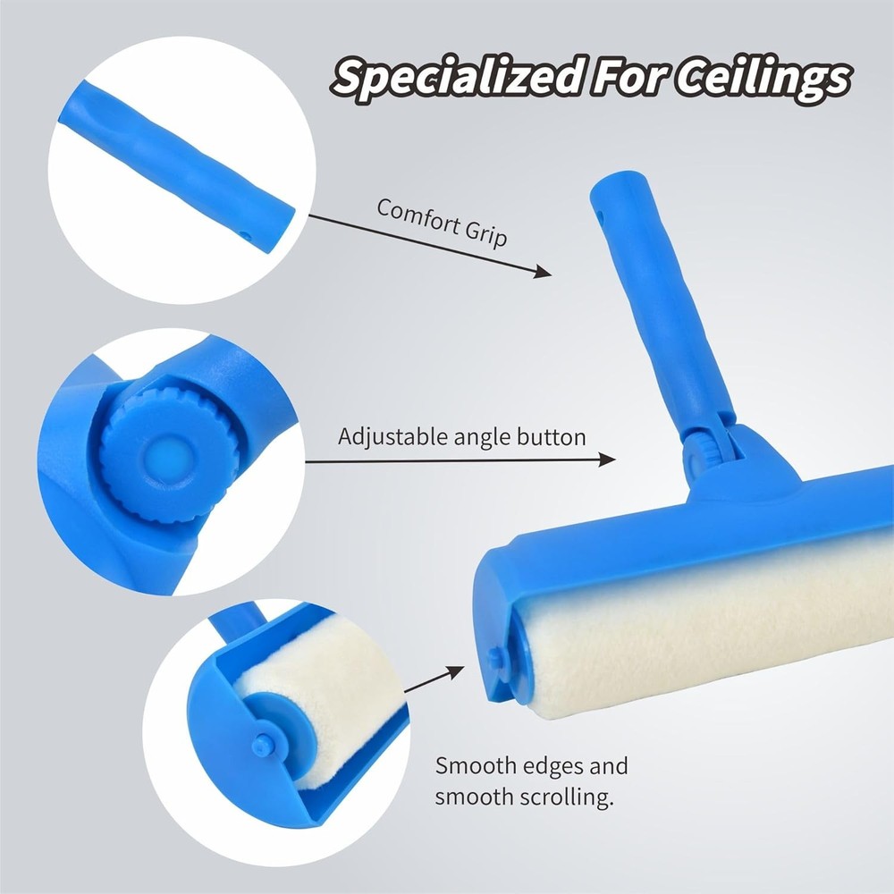 10 Inch Ceiling Paint Roller with Shield and 1-EL01152