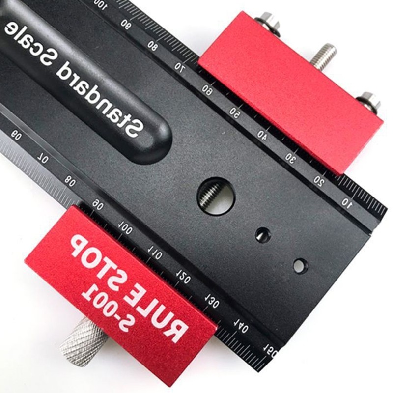 Multifunctional Aluminum Rule Square Clear Scale for Carpentry & Engineering