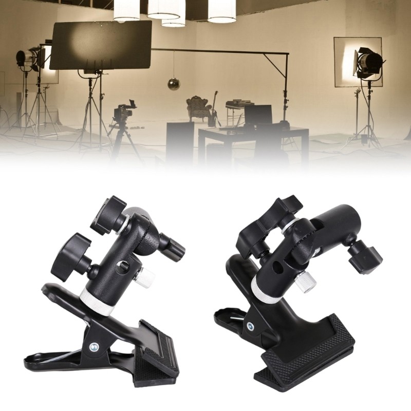Light Stand Clamp Mount Bracket with Easy Installation and High Compatibility