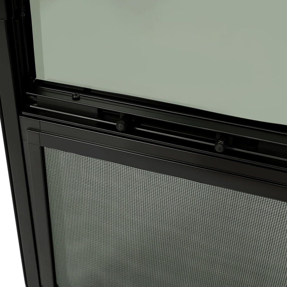 12"~ 25" W 16" ~ 24" H RV Window For RV Trailer Camper Truck w/ Trim Ring