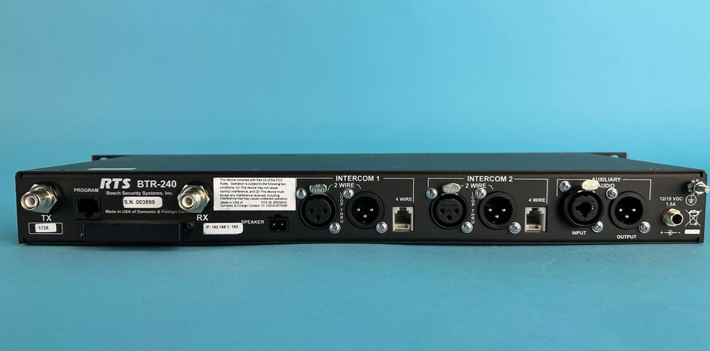 RTS BTR-240 WIRELESS INTERCOM BASE STATION |603-6414312