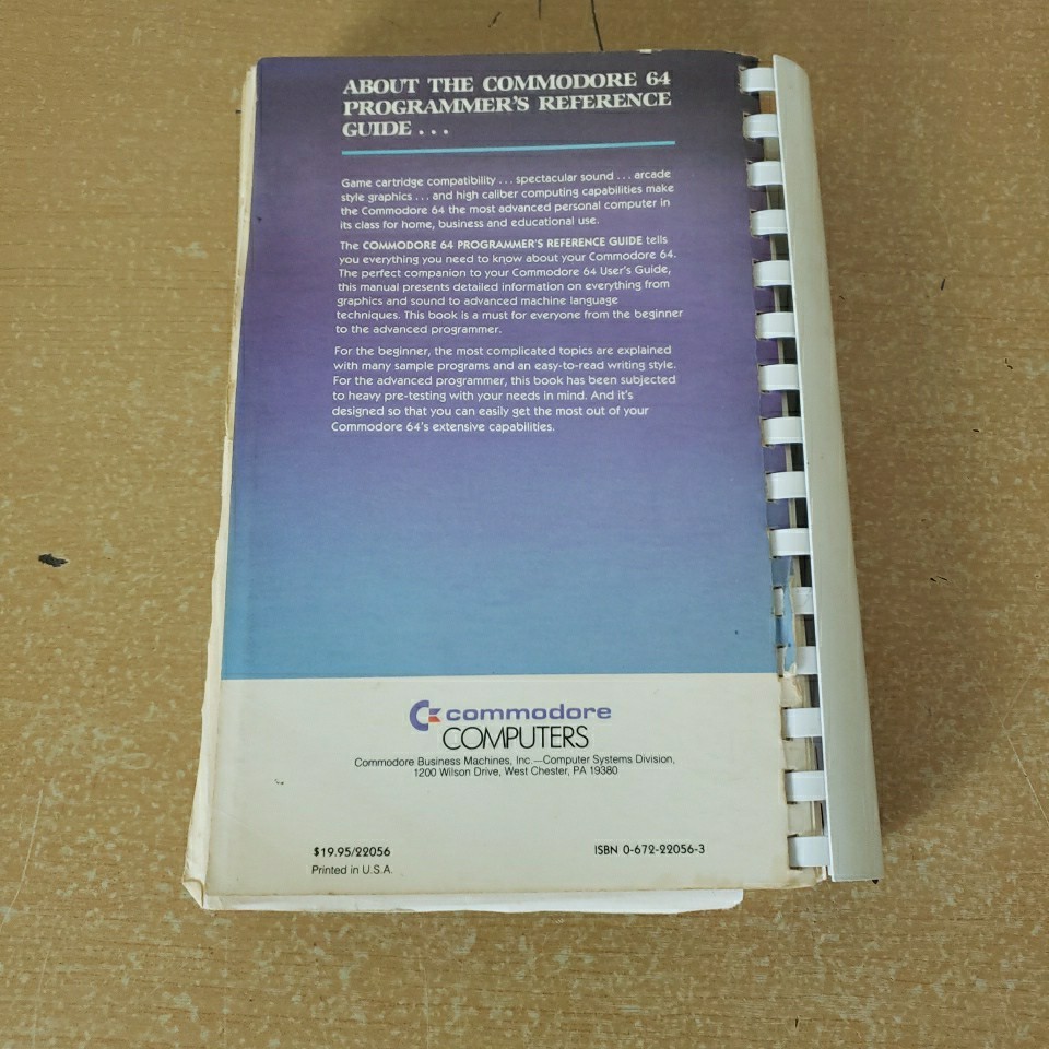 Commodore 64 Programmer's Reference Guide 1st edition 11th printing 1984