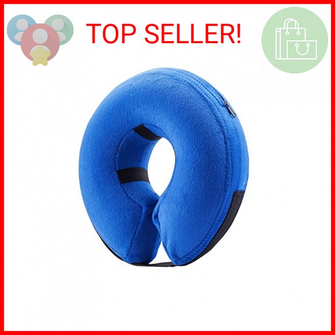 BENCMATE Inflatable Dog Cone Collar Alternative, Soft Dog Cone for Small Medium