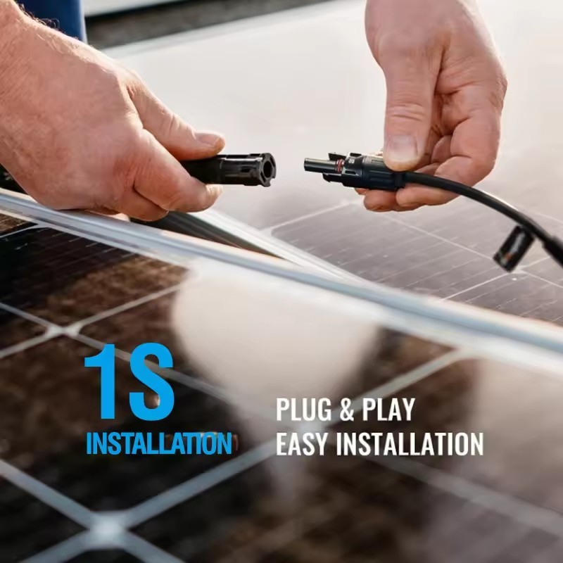 2-in-1 Solar Panel Y Branch Parallel Connector Cable for Array Wiring