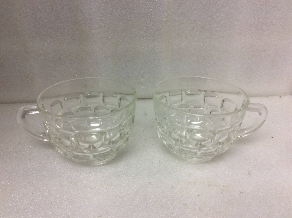 Set of 2 Punch Cup Straight Side Flat Handle