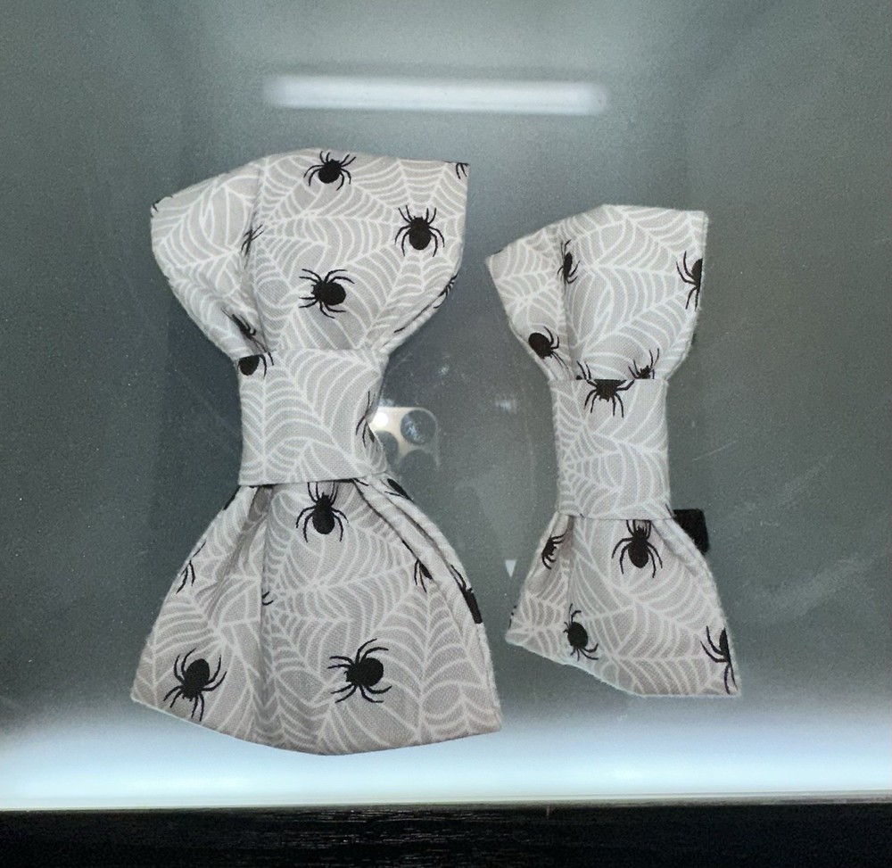 Handmade Over the collar Pet Bow Bundle #5 (Halloween Pattern) New