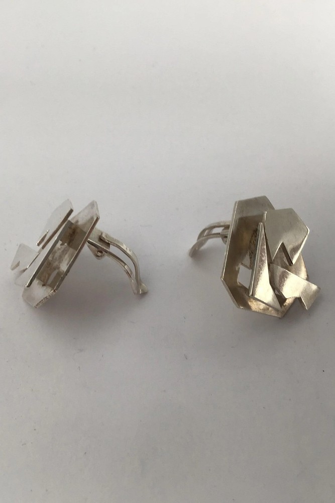 Aage Fausing / Rey Urban Sterling Silver Modern Earrings